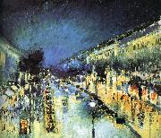 Camille Pissarro, Montmartre Street Night